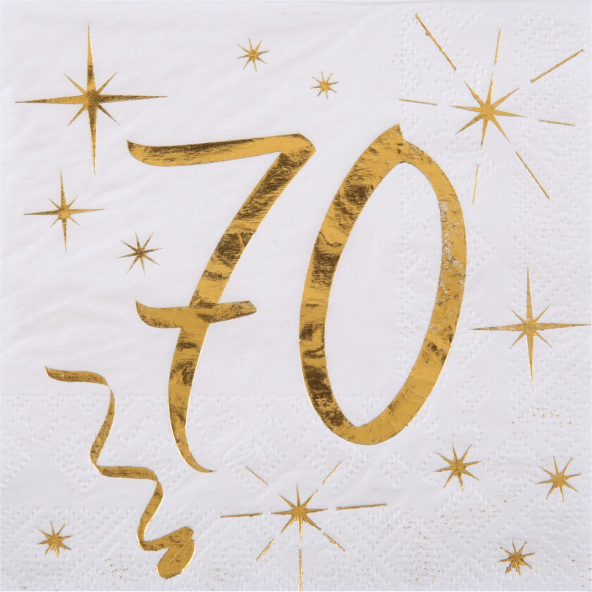 Servietter 70 Gull - 20-pakning