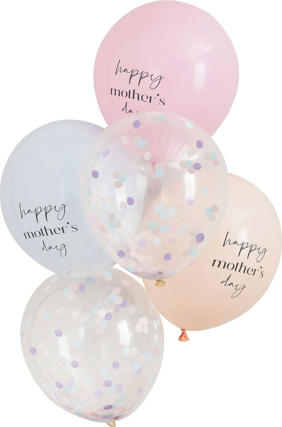 Ballonger Happy Mothers Day Mix - 5-pakning