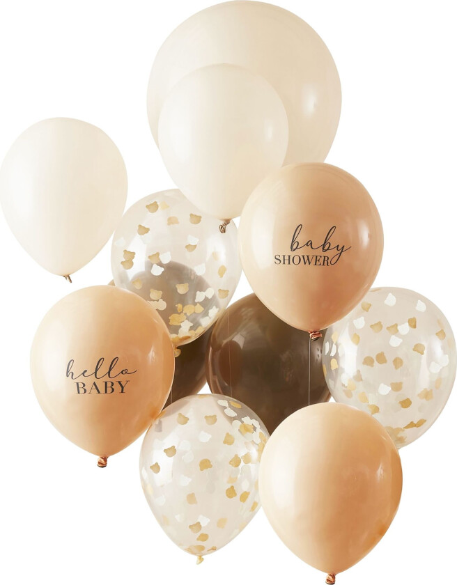 Ballonger Baby Shower Teddy Bear - 11-pakning