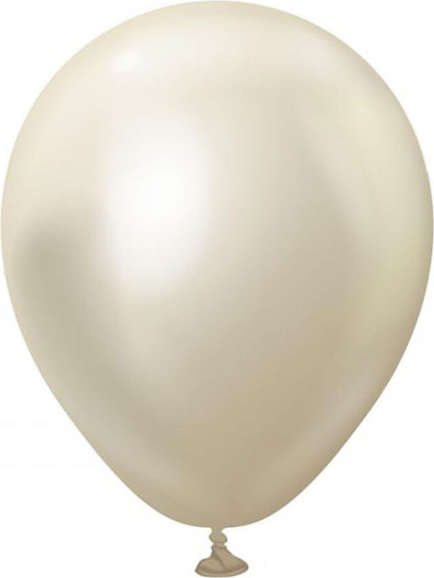Lateksballonger Professional Mini White Gold Chrome - 100-pakning