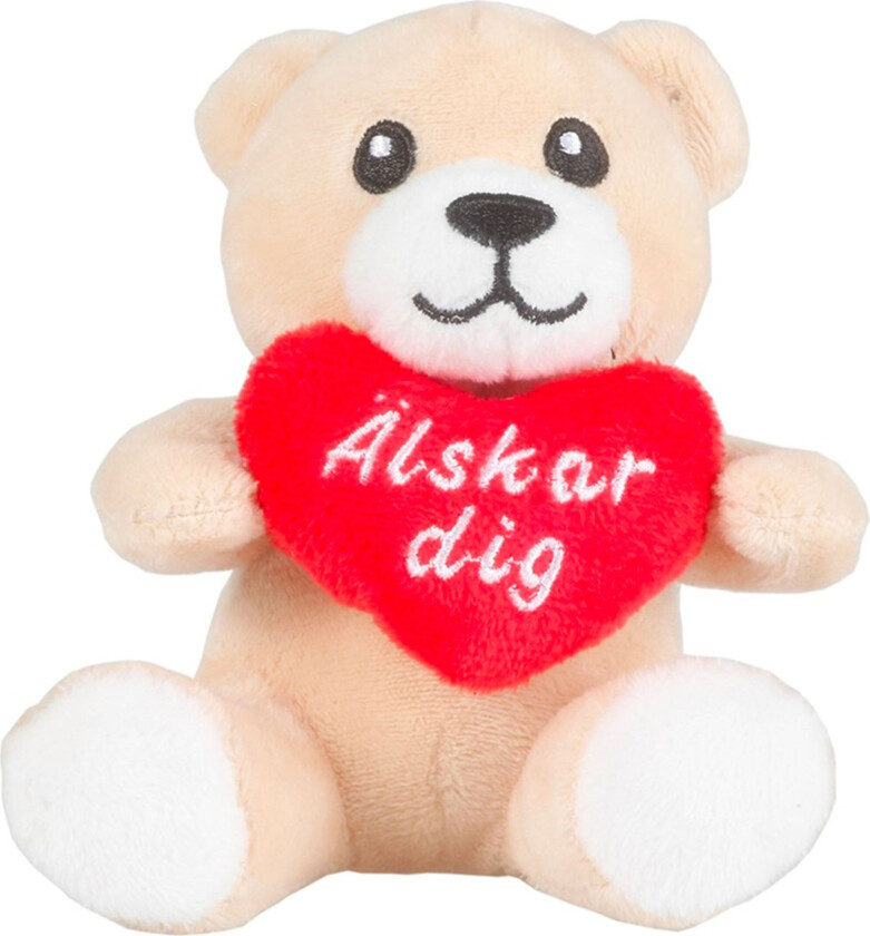Liten Bamse med Hjerte Älskar Dig