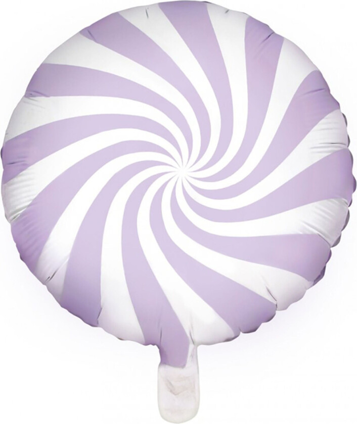 Hvit/Lyselilla Folieballong Candy - 35 cm
