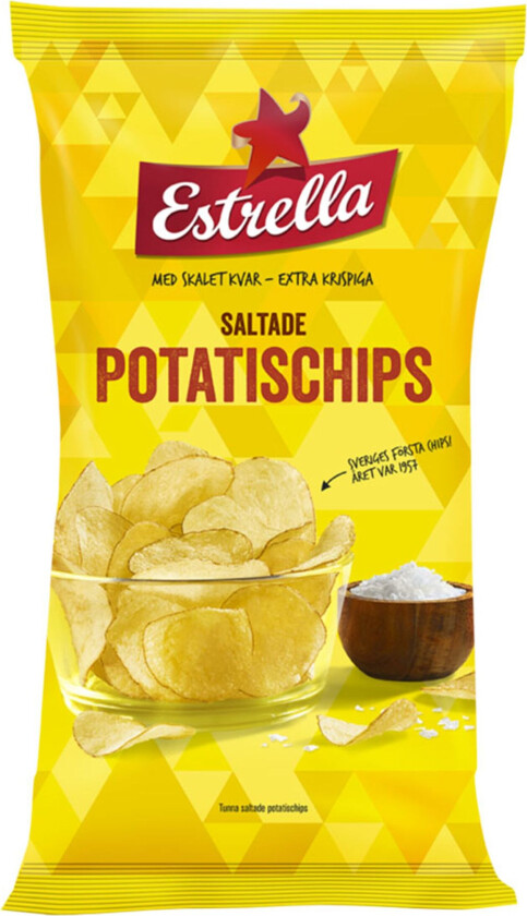 Estrella Saltade Potatischips - 175 gram