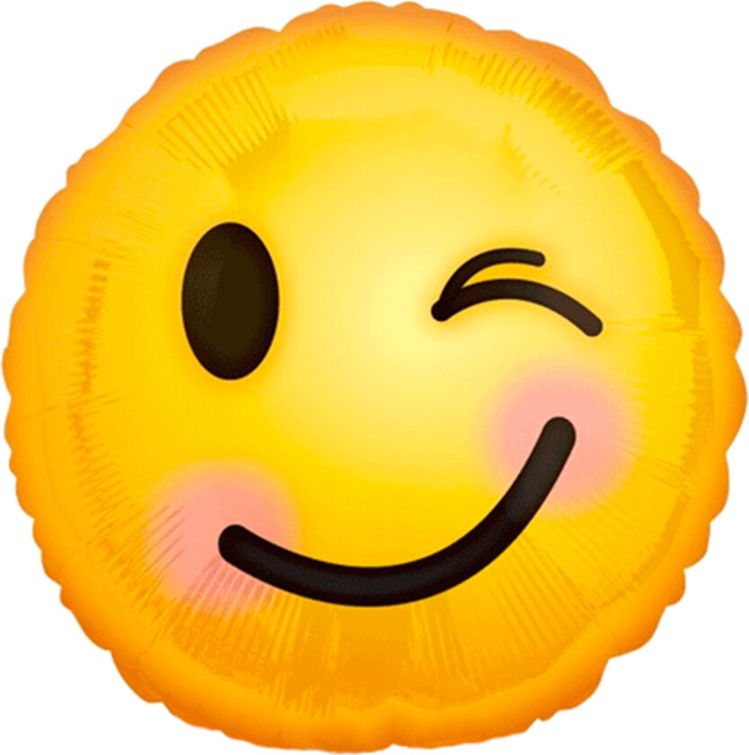 Folieballong Emoji Wink