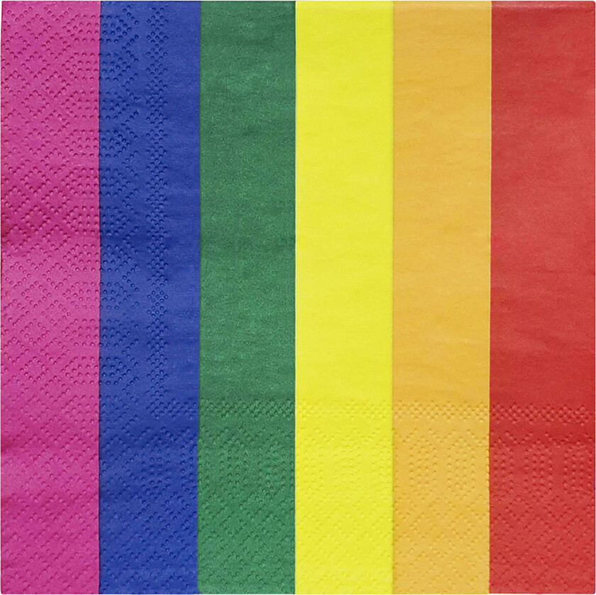 Servietter Rainbow - 20-pakning