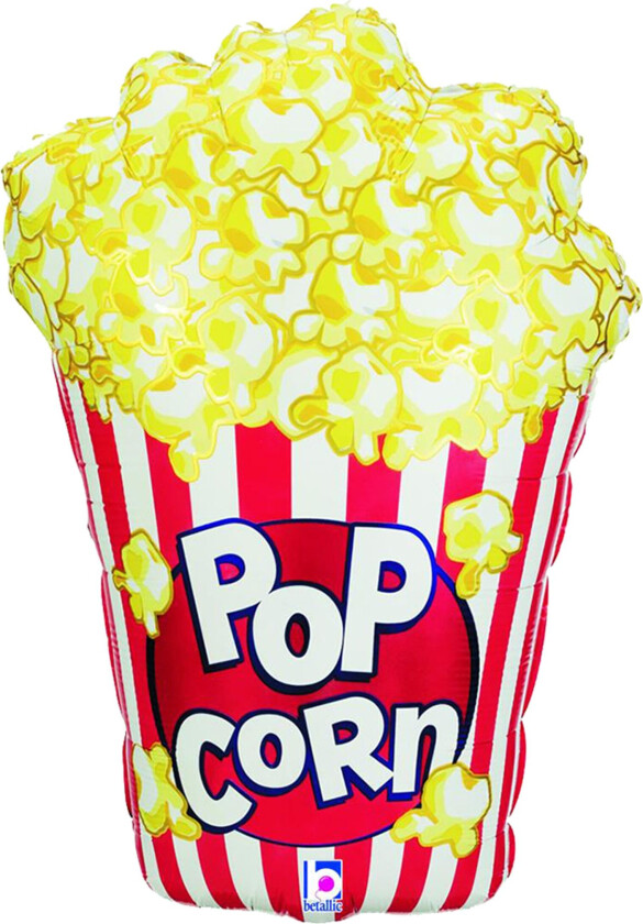 Folieballong Popcorn