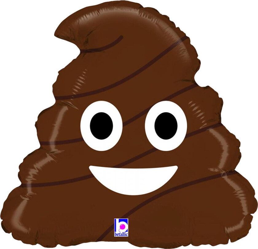 Folieballong Emoji Poo