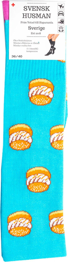 Støttestrømper Fastelavnsboller - 36–40