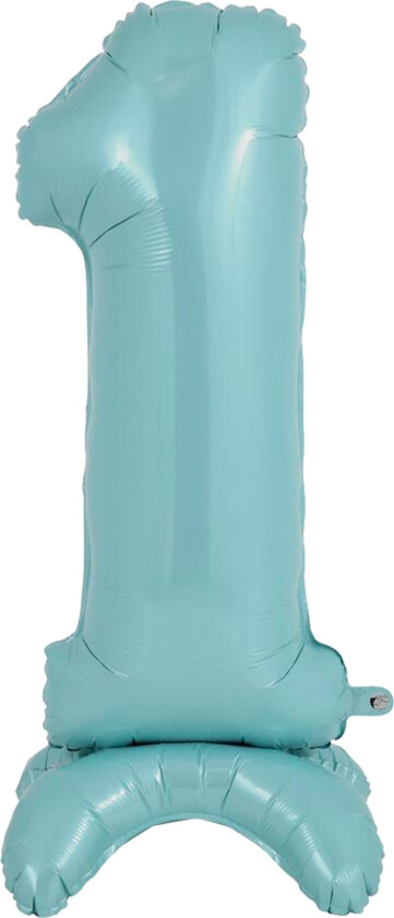 Tallballong med Stativ Pastellblå - Tallet 1