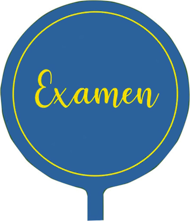 Folieballong Examen Blå/Gul
