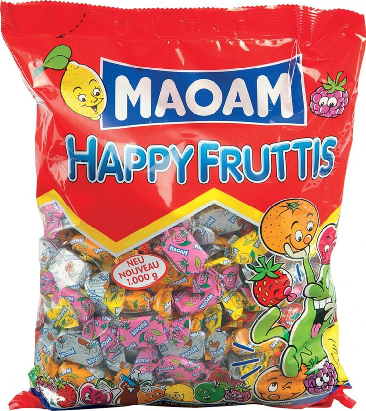 Bilde av Maoam Happy Fruttis Løsvekt i Boks - 1 kg