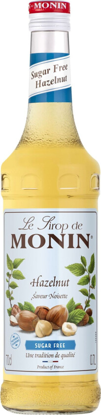 Sukkerfri Hazelnut Syrup - 70 cl