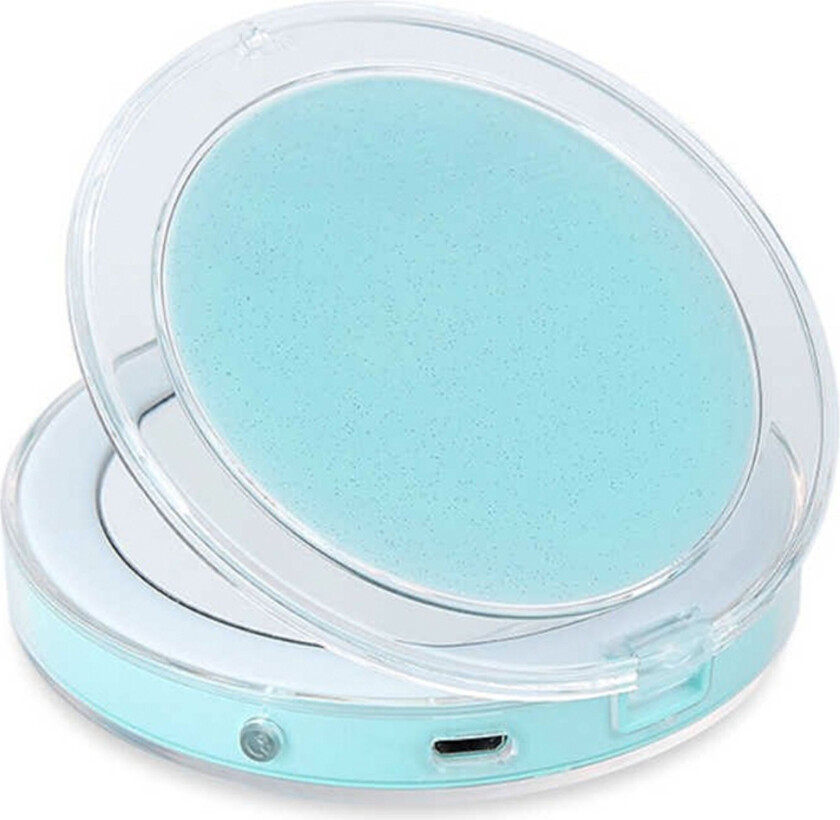 Sammenleggbart LED Sminkespeil - Blå