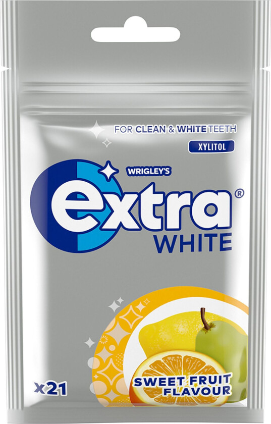 Extra White Sweet Fruit Tyggegummi - 29 g