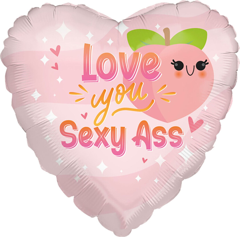 Folieballong Love You Sexy Ass - 1-pakning