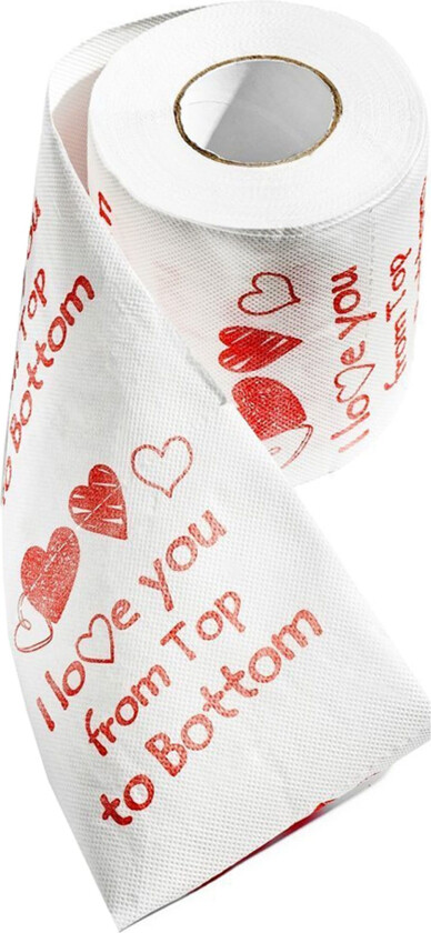 Toalettpapir I Love You - 1-pakning