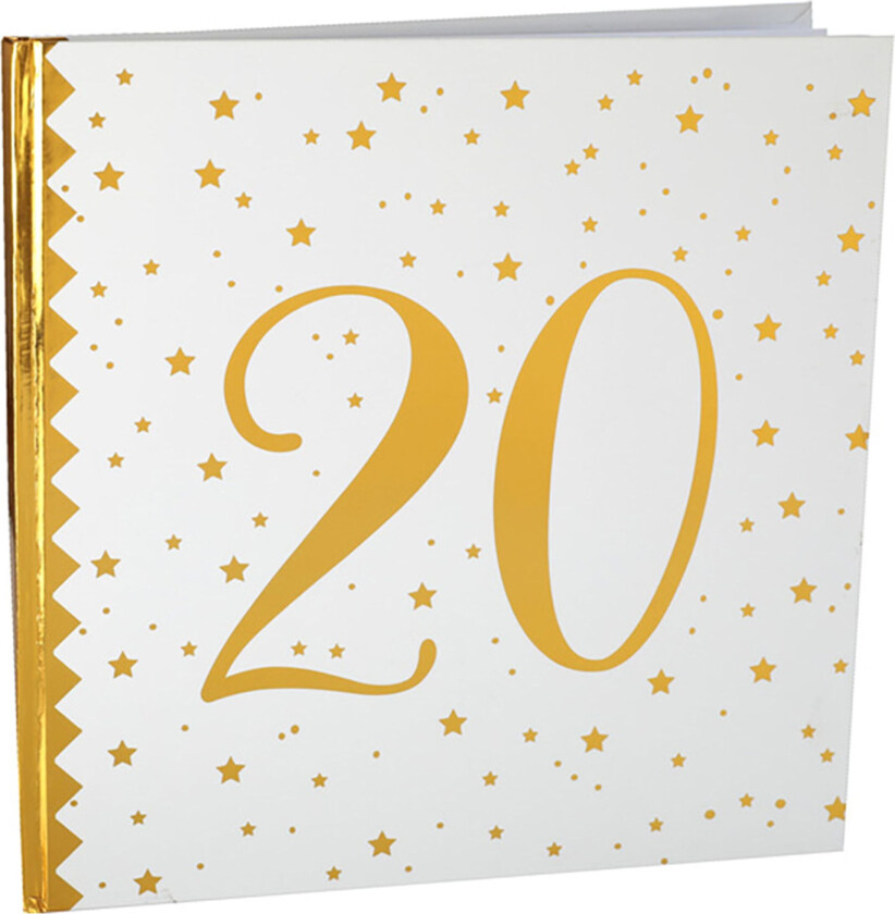 Notatbok Tall Hvit/Gull - Tallet 20