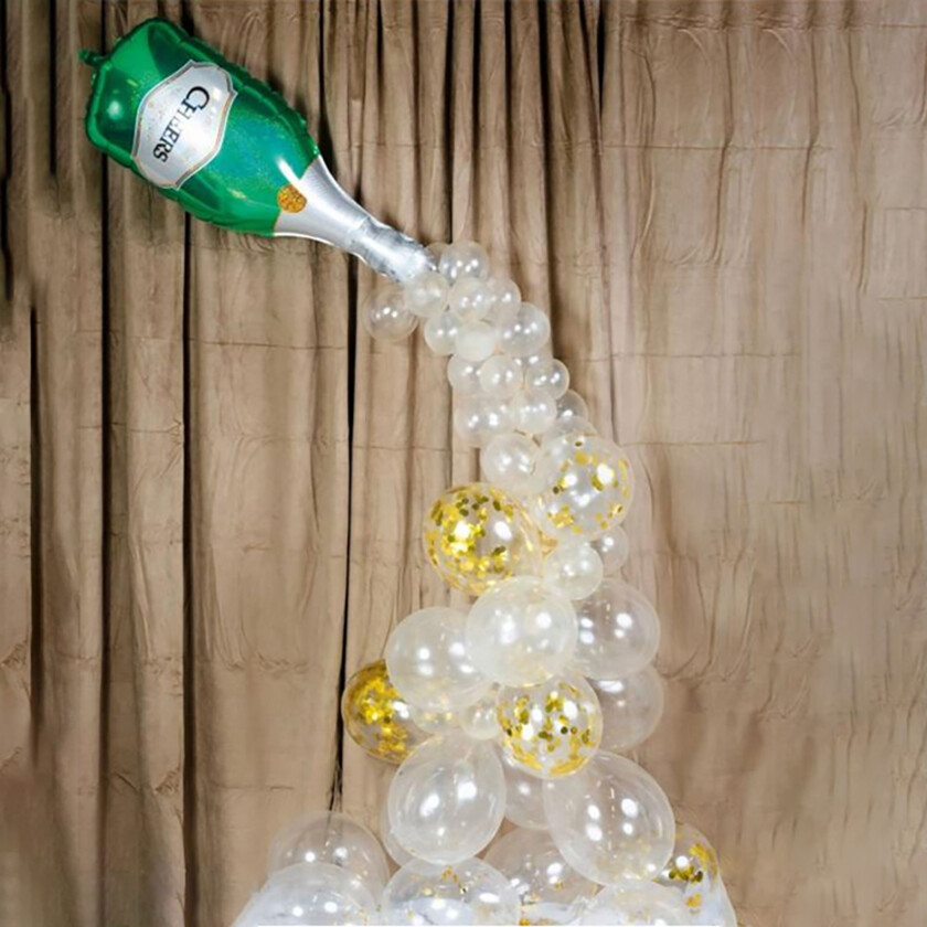 Ballongbue Kit Champagneflaske