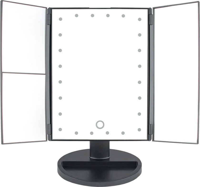 Sammenleggbart Touchscreen LED Sminkespeil