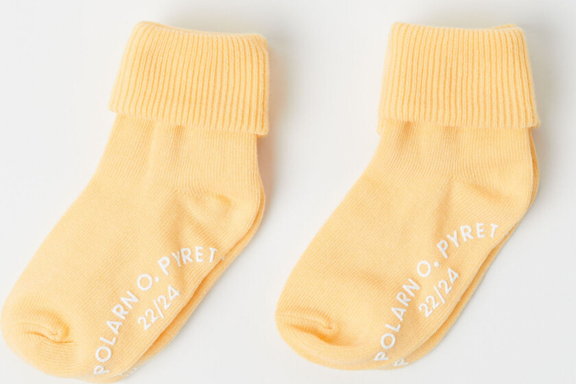 2-pakning sklisikre sokker ensfargede 19 21