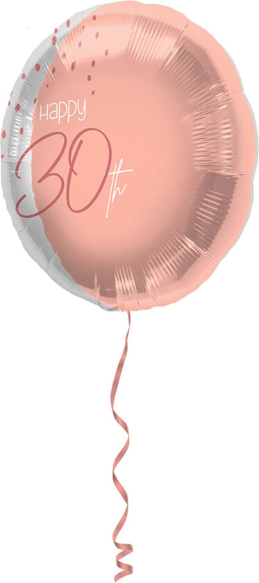 Folieballong Happy 30th Lush Blush