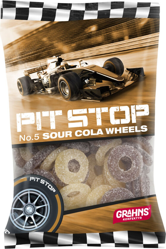 Bilde av Pit Stop Sour Cola Wheels - 100 g