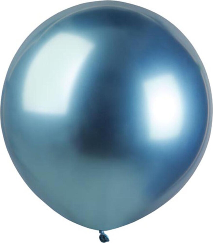 Ballonger Krom Blå Store - 10-pakning