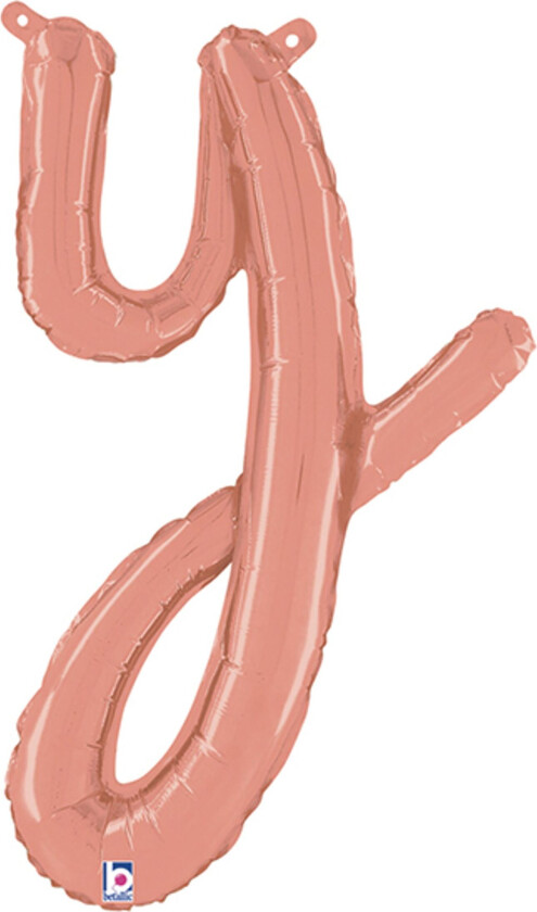 Bokstavballong Script Roségull - Bokstav Y