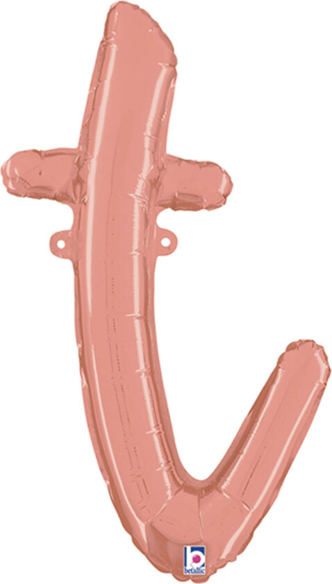 Bokstavballong Script Roségull - Bokstav T