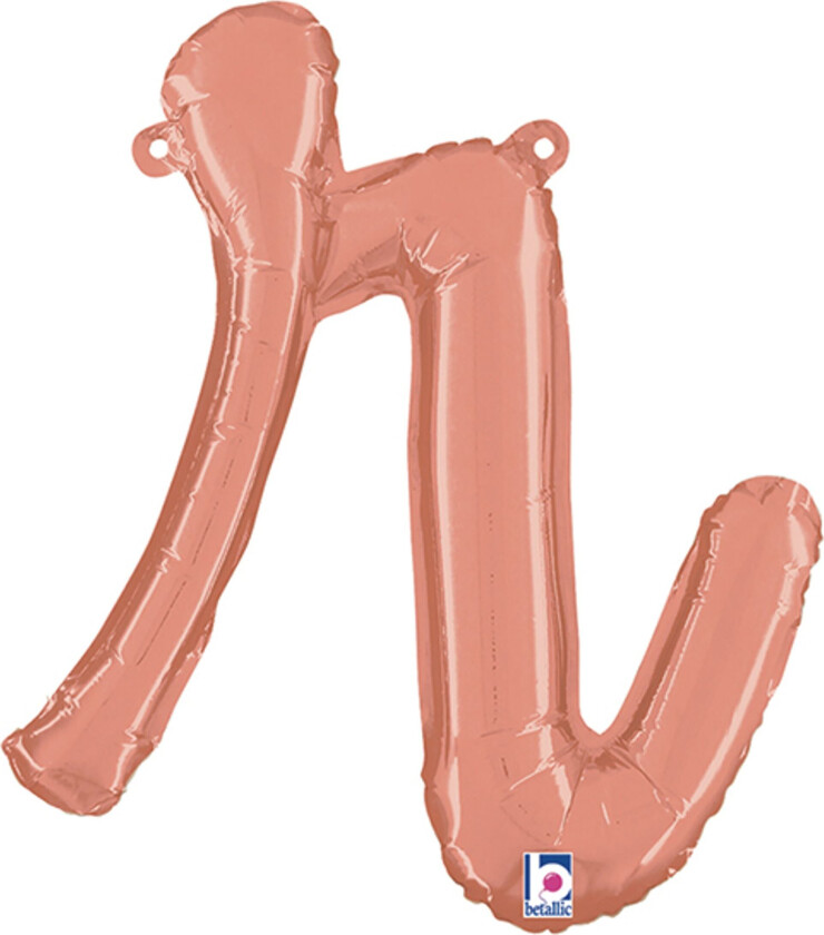 Bokstavballong Script Roségull - Bokstav R