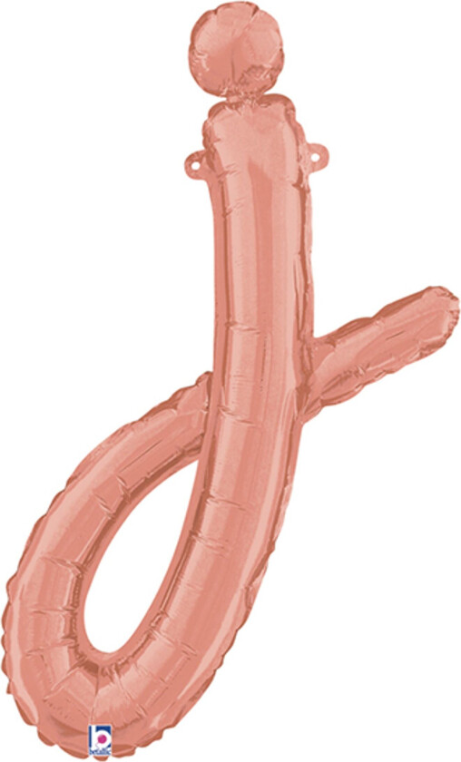 Bokstavballong Script Roségull - Bokstav J