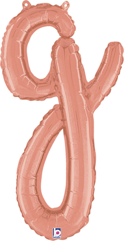 Bokstavballong Script Roségull - Bokstav G
