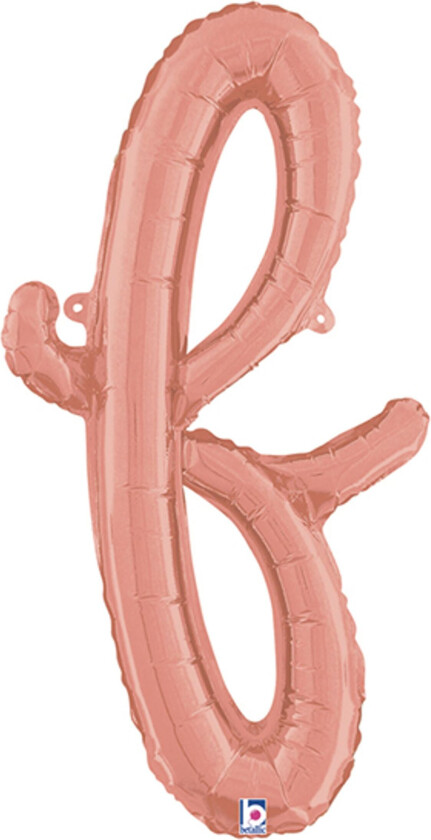 Bokstavballong Script Roségull - Bokstav F