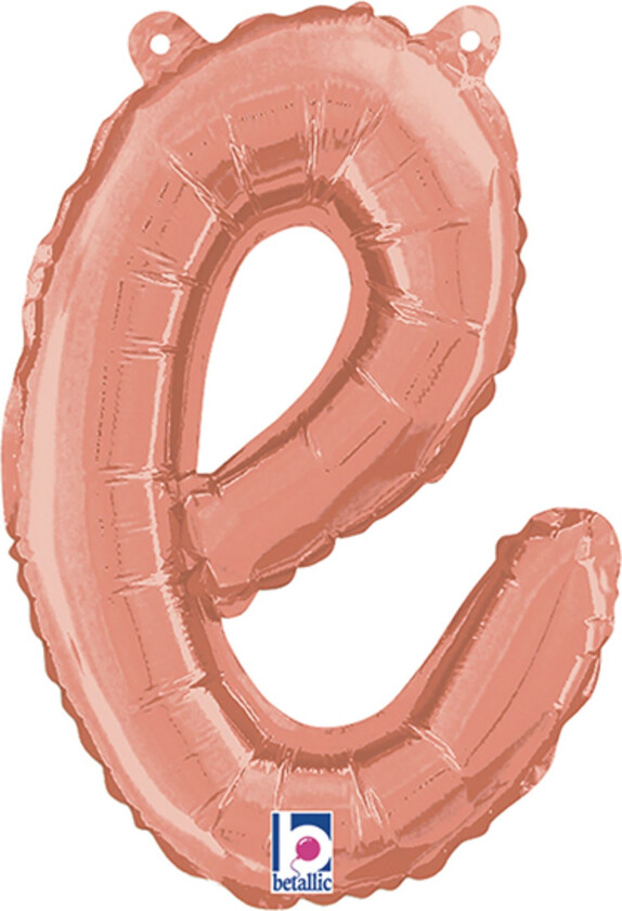 Bokstavballong Script Roségull - Bokstav E