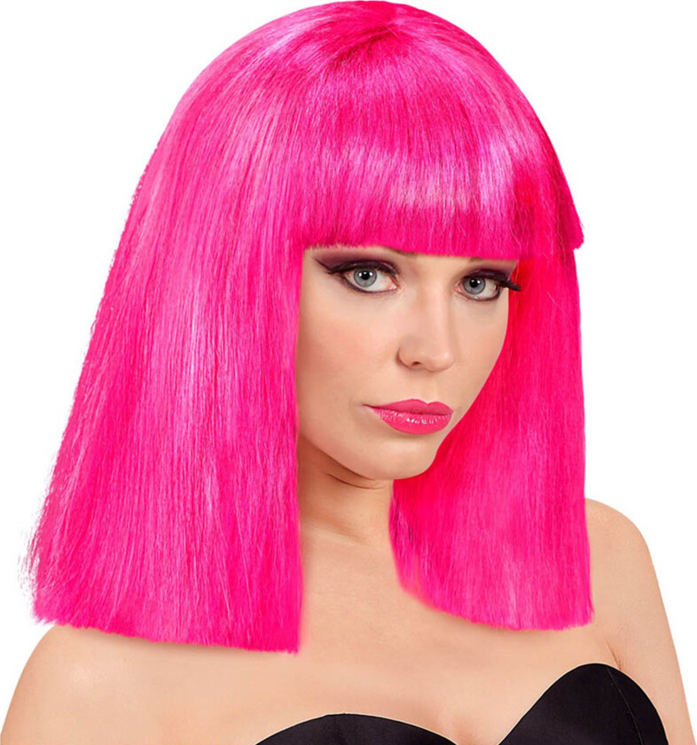 Showgirl Neonrosa Parykk - One size