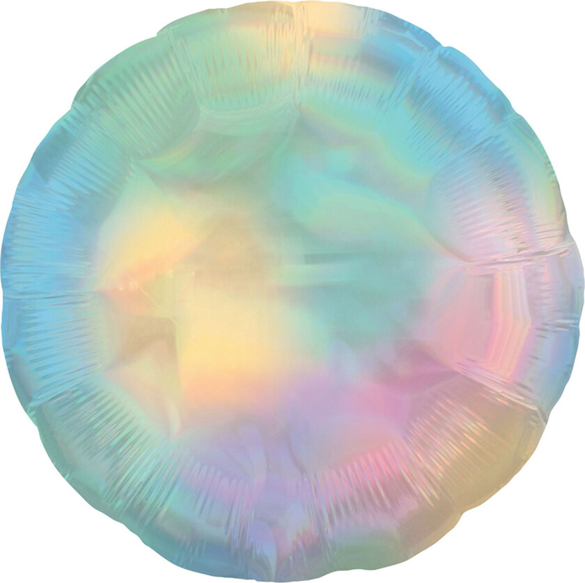 Folieballong Holografisk Regnbue Pastell