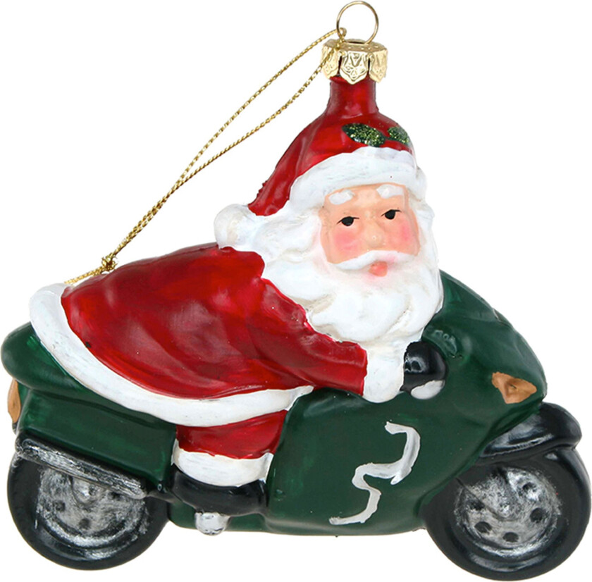Juletrepynt Nisse På Motorsykkel - 1-pakning
