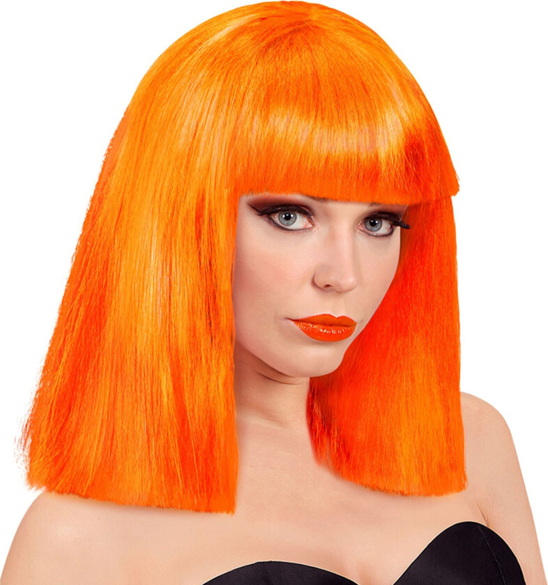 Showgirl Neonoransje Parykk - One size