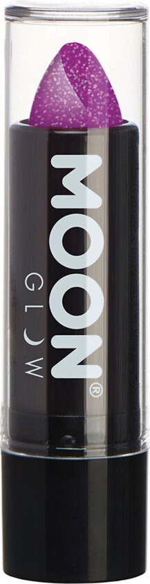 Moon Creations UV Neon Glitter Leppestift - Lilla