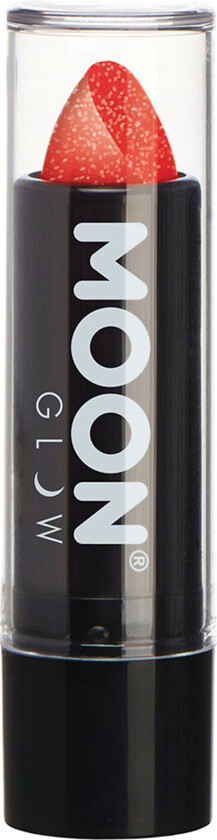 Moon Creations UV Neon Glitter Leppestift - Rød