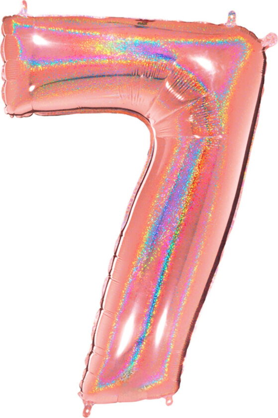 Tallballong Glitter Roségull - Tallet 7