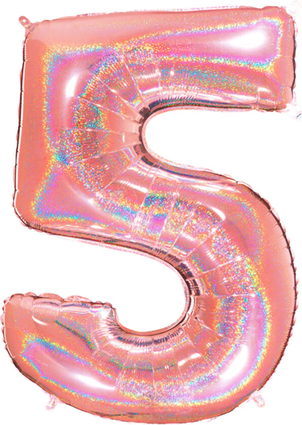 Tallballong Glitter Roségull - Tallet 5