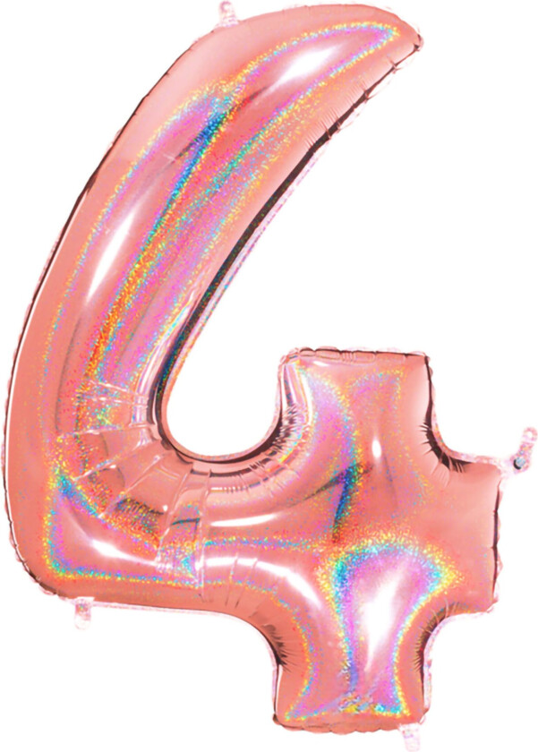 Tallballong Glitter Roségull - Tallet 4