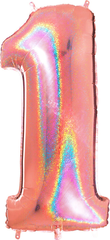 Tallballong Glitter Roségull - Tallet 1