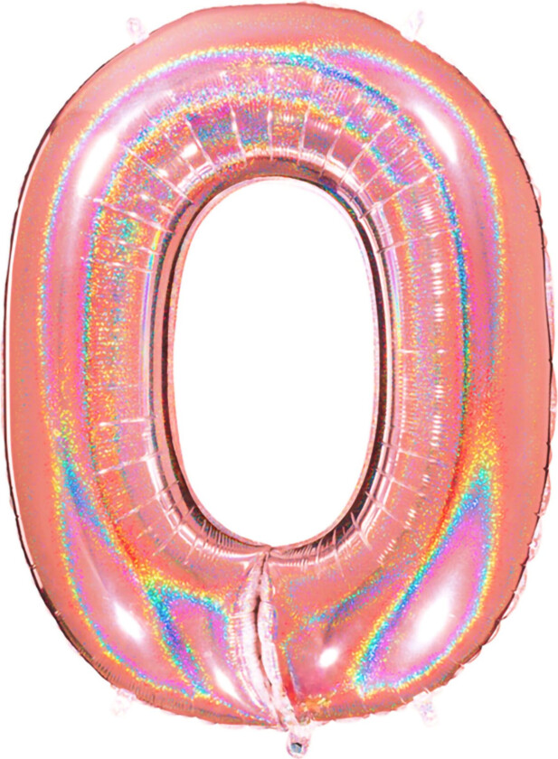 Tallballong Glitter Roségull - Tallet 0