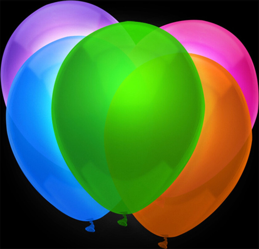 Ballonger UV Neon - 6-pakning