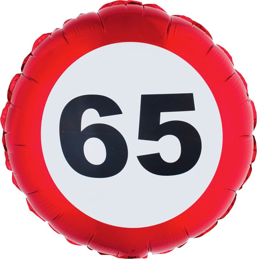 Folieballong Trafikkskilt 65