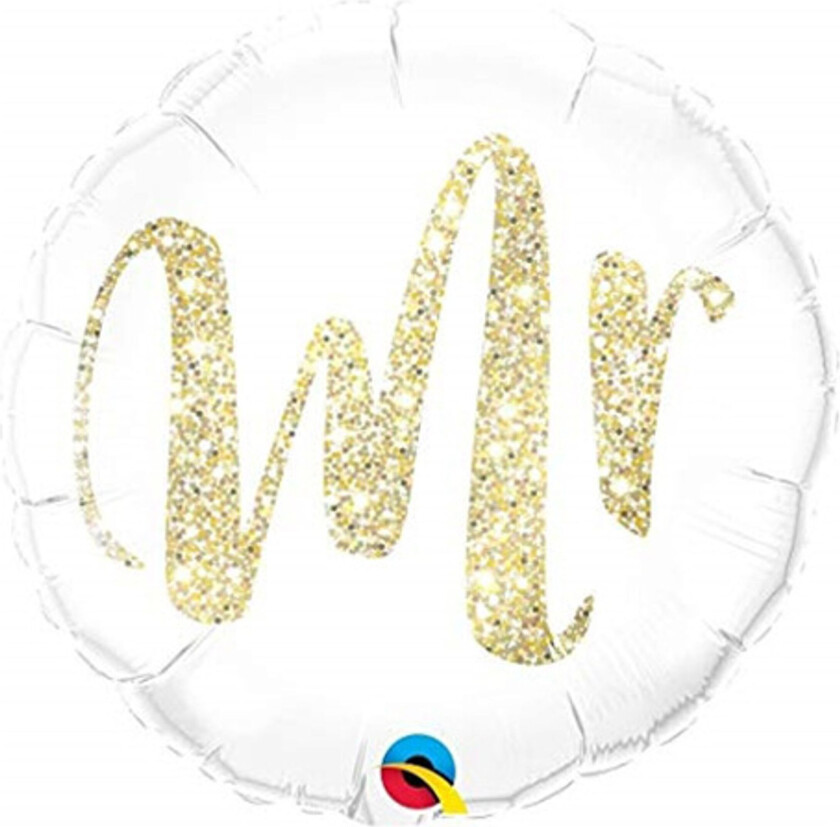 Folieballong Rund Mr Glitter Gull