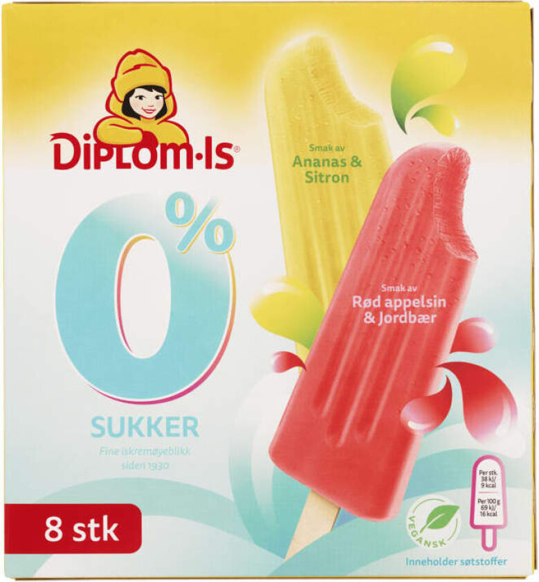 Lollipop 0% Sukker 8stk