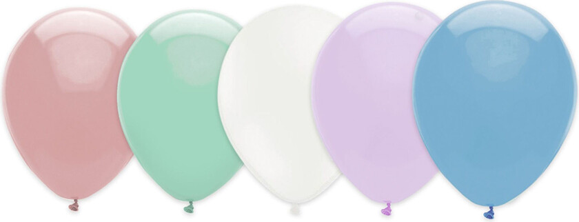 Ballonger Pastell Fargerike - 10-pakning